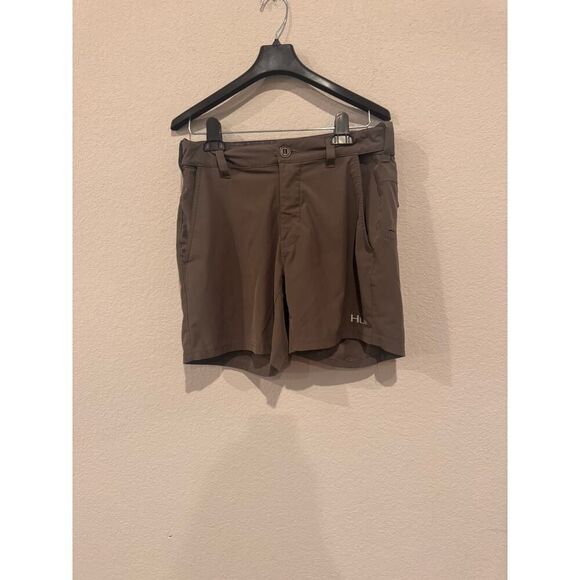 Huk Men's Size Small Performance Shorts Brown - Picture 1 of 5
